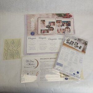 Creative Memories Collection Wedding Bouquet Paper Sticker Kit Pack Elegant 2002